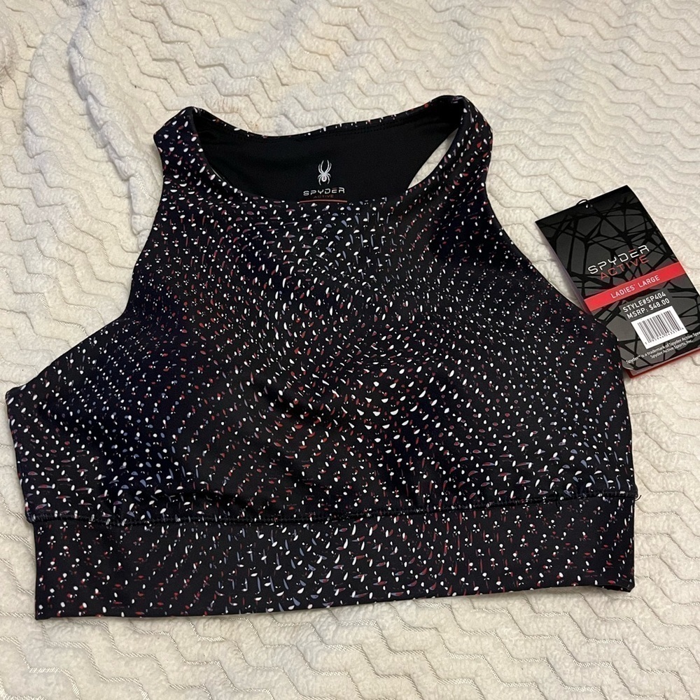 Spyder Active Sports Bra, size Large, NEW!